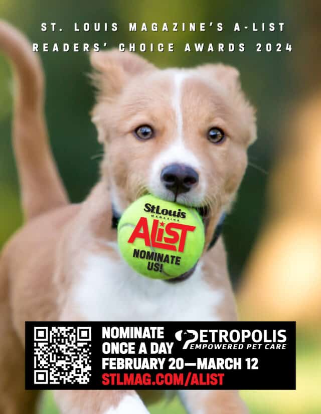 Vote for Petropolis in the St. Louis Magazine A-List 2024 Awards. Dog Daycare and Boarding, Daycare, Pet Grooming, and Dog Training!